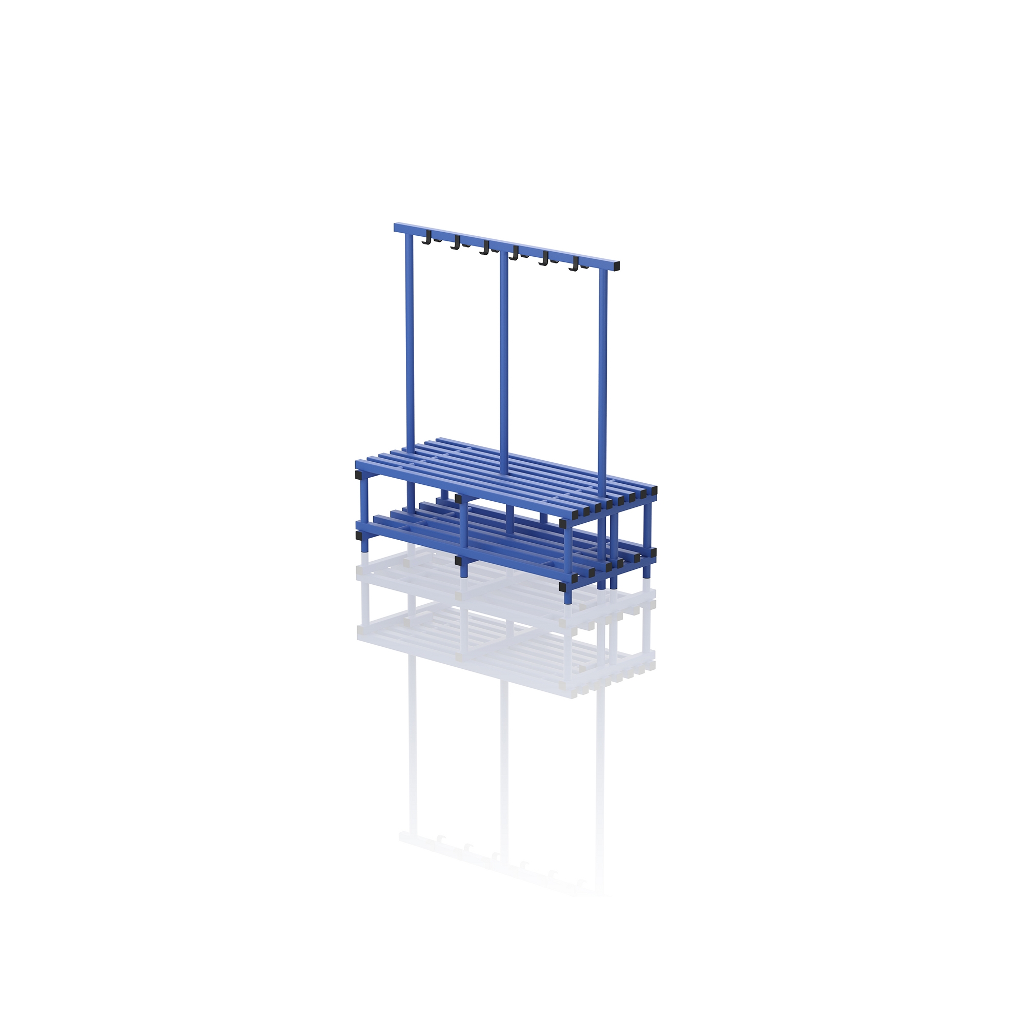 Double Bench With Hanger Medium Blue